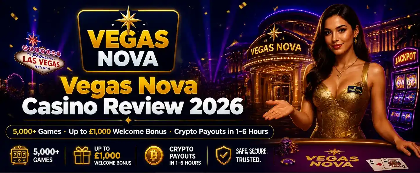 Vegas Nova Casino Review 2026 — games, bonuses and crypto payouts for UK players
